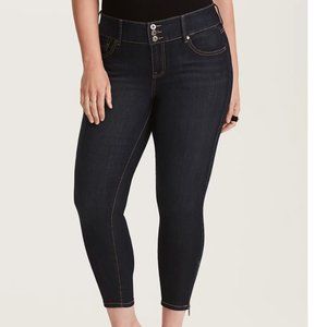 Torrid STILETTO ZIP JEGGING - DARK WASH Plus Size 26
